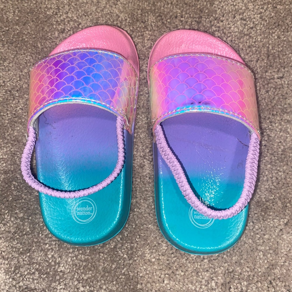 Toddler size 6 mermaid sandals